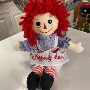 Raggedy Ann Doll 2012 Habro Handmade by Aurora 12 inch long